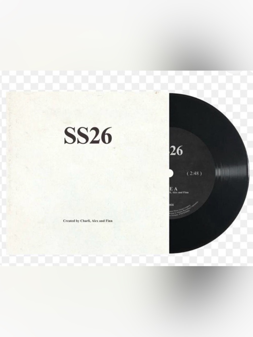 Charli XCX SS26 7” record